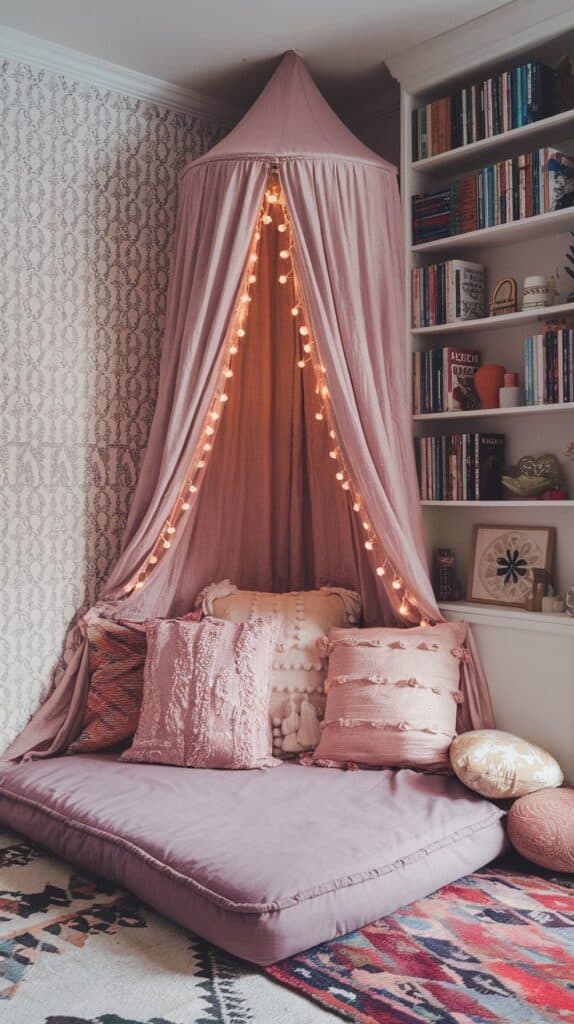 cozy reading corner bedroom